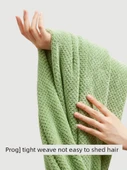 Antibakteriyel Mercan Polar Banyo Havlusu - Tütün Pudra - 90x170cm - 6