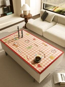 Çizilmeye Dayanıklı Mavi Peri Desenli Masa Örtüsü - 70x130cm - 2