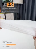 Beyaz Tek Kullanımlık Yuvarlak Masa Örtüsü - Ekstra Kalın 10 Adet - Porselen Beyazı 2.4m - 8