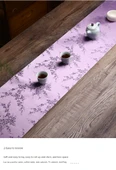 Çin Tarzı Lavanta Su Geçirmez Çay Matı - 21x47cm - 10