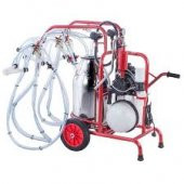 KURTSAN ÇİFTLİ DÖRT BAŞLIKLI KEÇİ KOYUN SAĞIM MAKİNASI 40LT PASLANMAZ GÜĞÜM YAĞLI SAĞIM MAKİNASI - 1