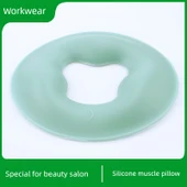 Silikon Yüz Yastığı - 3. Nesil Matcha Yeşili Yuvarlak 3.5cm Kalın - 1
