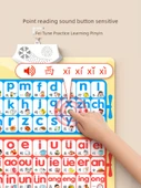 Çince Pinyin Alfabe Duvar Tablosu - Pinyin İzleme Kırmızı Kitap - 4
