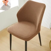 Evrensel Yemek Masası Sandalye Kılıfı - Kalınlaştırılmış Mısır Haki Yelpaze - 10