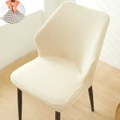 Evrensel Yemek Masası Sandalye Kılıfı - Kalınlaştırılmış Mısır Beji Yelpaze - 3