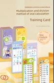 2. Sınıf Matematik Flash Kartları - Çarpma ve Bölme - Bölme Alıştırma Kartı/2 Kalem ve 1 Tahta Silgisi Hediyeli - 7