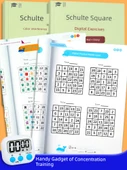 Schulte Izgara Konsantrasyon Eğitim Kartları - 5 Kitap Seti + Kılavuzlu Sistem Öğrenimi - 2