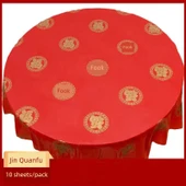 Fu Zi Tek Kullanımlık Masa Örtüsü 180x180cm - 6'lı Paket (60 Adet) - 1