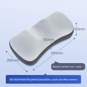 Mini Taşınabilir Hafızalı Pamuklu Boyun Koruyucu Yastık - Normal - 1 Adet - 7-12cm - Yazlık - 1