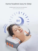 Mini Taşınabilir Hafızalı Pamuklu Boyun Koruyucu Yastık - Normal - 1 Adet - 7-12cm - Dört Mevsim - 3