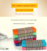 Dikdörtgen Mavi Karabuğday Kabuklu ve Yaban Krizantemli Yastık - 6-12cm thumbnail 6