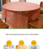 Beyaz Kalınlaştırılmış Tek Kullanımlık Masa Örtüsü 160x160cm - 6'lı Paket (60 Adet) thumbnail 9