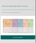 Yazı Defteri Seti - 5 Kitap, 20 Yedek, 2 Kalem, 2 Tutacak, 1 Kalem, 6 Mürekkep thumbnail 11