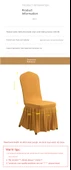 Modern Minimalist Elastik Polyester Sandalye Kılıfı - Kırmızı - 11