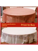 Longfeng Xi Zi Tek Kullanımlık Masa Örtüsü 180x180cm - 1'li Paket (10 Adet) - 2
