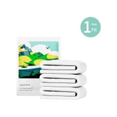 Beyaz Tek Kullanımlık Tek Kişilik Yatak Örtüsü Seti - 3 Parça - Tekli Paket - 1