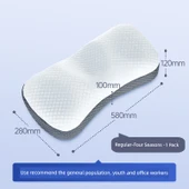 Mini Taşınabilir Hafızalı Pamuklu Boyun Koruyucu Yastık - Normal - 1 Adet - 7-12cm - Dört Mevsim - 1