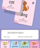 Bebekler İçin İngilizce Kelime Kartları - İngilizce Kelime Kartı + Dijital Kart + Pinyin Kartı - 5