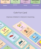 Bebekler İçin İngilizce Kelime Kartları - İngilizce Kelime Kartı + Dijital Kart + Pinyin Kartı - 7