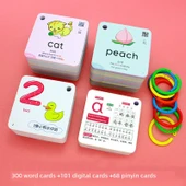 Bebekler İçin İngilizce Kelime Kartları - İngilizce Kelime Kartı + Dijital Kart + Pinyin Kartı - 1