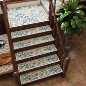 Kaymaz Ses Geçirmez Merdiven Halısı - Yeşil Orman Diatomlu Çamur - 22x50cm - 1