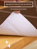 Kaymaz Kendinden Yapışkanlı Merdiven Halısı - Açık Gri Elmas Desenli 70x22+4.5cm - 5