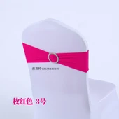 Lastikli Sandalye Arkası Çiçek Dekorasyonu 15x35cm - Gül Kırmızısı - 1