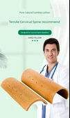 Bambu Yazlık Boyun Yastığı - Yarım Daire Yükseklik 7cm - 10
