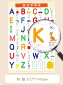 Çocuklar İçin Erken Eğitim Duvar Tablosu - İngilizce Alfabe Flipchart - 1