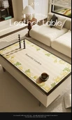 Su Geçirmez PVC Masa Örtüsü - Linghua Işık Dili Desenli - 60x120 cm - 7