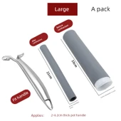 Silikon Paslanmaz Çelik Tencere Sapı Kılıfı - Büyük Boy 2-4.2cm Kalın Saplar İçin - 1