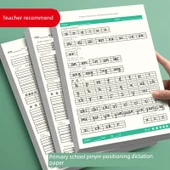 Pinyin Temel Yazma Kağıdı - 2 Paket (40 Yaprak, Ünlü Harf Eğitimi) - 2