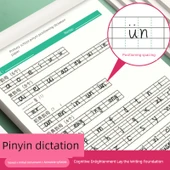 Pinyin Temel Yazma Kağıdı - 2 Paket (40 Yaprak, Ünlü Harf Eğitimi) - 4