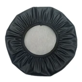 Yuvarlak Bar Taburesi Kılıfı 38x4cm Gök Mavisi Deri - 5