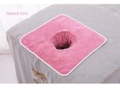 Güzellik Salonu Masaj Yatağı Havlusu - Kırmızı Mor 35x35 Ekstra Kalın - 10