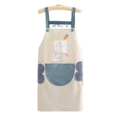 Su Geçirmez Ayarlanabilir Boyundan Askılı Önlük - Mavi Geyik thumbnail 5