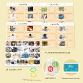 Çocuklar için Neden Sonuç İlişkisi Kart Oyunu - 4 Soru + 24 Cevap Kartı + Fermuarlı Çanta + Cırt Cırt + Bağlama Halkası thumbnail 1