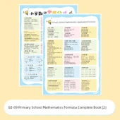 İlkokul Sınıf Duvar Tablosu - GE-09 Matematik Formülleri Kitabı - 1