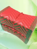 El Dokuması Plastik Hasır Yastık - Model 2 - 26x14x10cm - 4