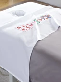 Medikal Masaj Yatak Örtüsü Seti - Beyaz 105*200cm Deliksiz - 6