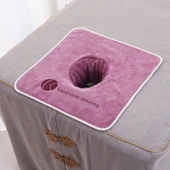Güzellik Salonu Masaj Yatağı Havlusu - Saf Beyaz 35x35 Ekstra Kalın - 2