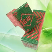 El Dokuması Plastik Hasır Yastık - Model 1 - 26x14x10cm - 8