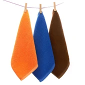 Otel Tipi %100 Pamuk 30x30 cm Kare El Havlusu - Kraliyet Mavisi 50g (Model 2) - 5