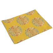 Çift Katmanlı Çin Tarzı Brokar Amerikan Servisi - Kırmızı Küçük Mutlu Kelime - 40x30cm - 4