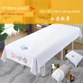 Medikal Masaj Yatak Örtüsü Seti - Beyaz 80*200cm Delikli thumbnail 1