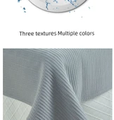 Güzellik Salonu Kırışıklık Karşıtı Yatak Örtüsü - Waffle Açık Pudra, Açılımlı 210x120 cm thumbnail 8