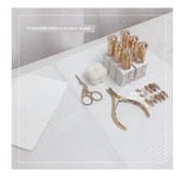 Japon Stili Nail Art Masa Örtüsü - Mor Tek Kullanımlık (125 Adet) thumbnail 5