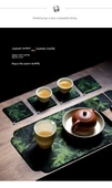 Zen Tarzı Kumaş Çay Altlığı - Büyük Uzun Çay Matı 49x21.5cm - 7