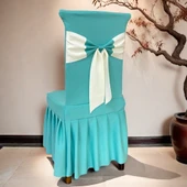 Elastik Polyester Sandalye Kılıfı - Gri - 11