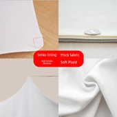 Elastik Otel Banket Sandalye Kılıfı - Saf Beyaz Etek thumbnail 5